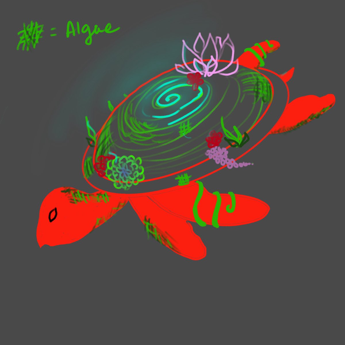 lunamikimura's tweet image. Since today is #WorldTurtleDay , I have sketched an idea for #ProjectOcean :3 this is a botanical turtle! What do we think so far?