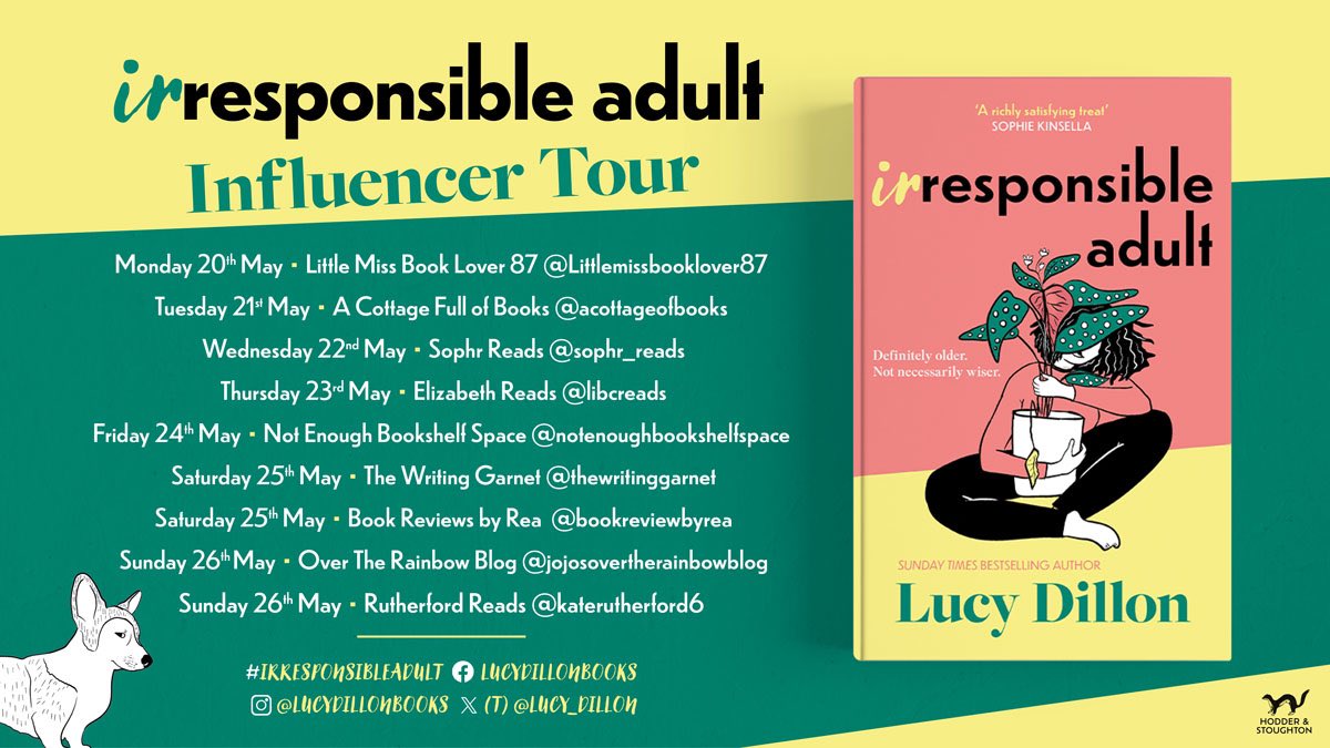 Happy Publication Day to #IrresponsibleAdult by @lucy_dillon - my review of this fun and feel-good read is over on Instagram instagram.com/p/C7Us0eQg-do/… @AlainnaGeorgiou @HodderBooks