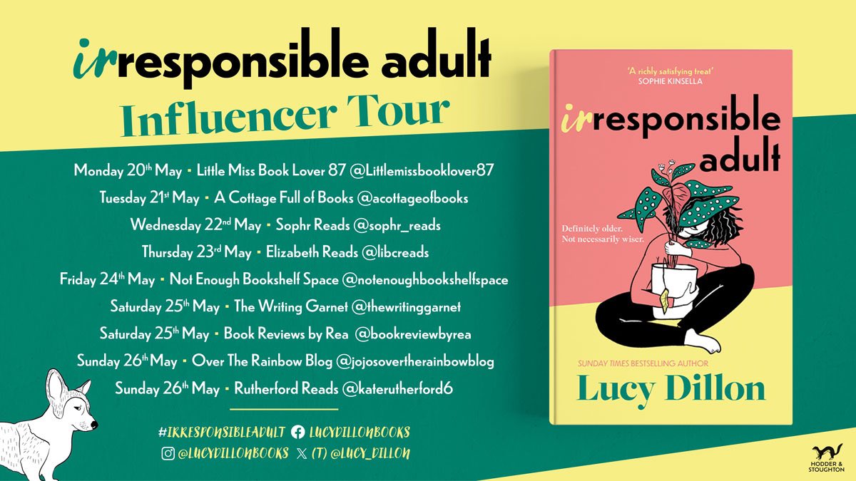 Libcreads (@elizabethcurrie) on Twitter photo Happy Publication Day to #IrresponsibleAdult by <a href="/lucy_dillon/">Lucy Dillon</a> - my review of this fun and feel-good read is over on Instagram
instagram.com/p/C7Us0eQg-do/…
<a href="/AlainnaGeorgiou/">Alainna Georgiou</a> <a href="/HodderBooks/">Hodder & Stoughton (no longer active)</a> Happy Publication Day to #IrresponsibleAdult by <a href="/lucy_dillon/">Lucy Dillon</a> - my review of this fun and feel-good read is over on Instagram
instagram.com/p/C7Us0eQg-do/…
<a href="/AlainnaGeorgiou/">Alainna Georgiou</a> <a href="/HodderBooks/">Hodder & Stoughton (no longer active)</a>