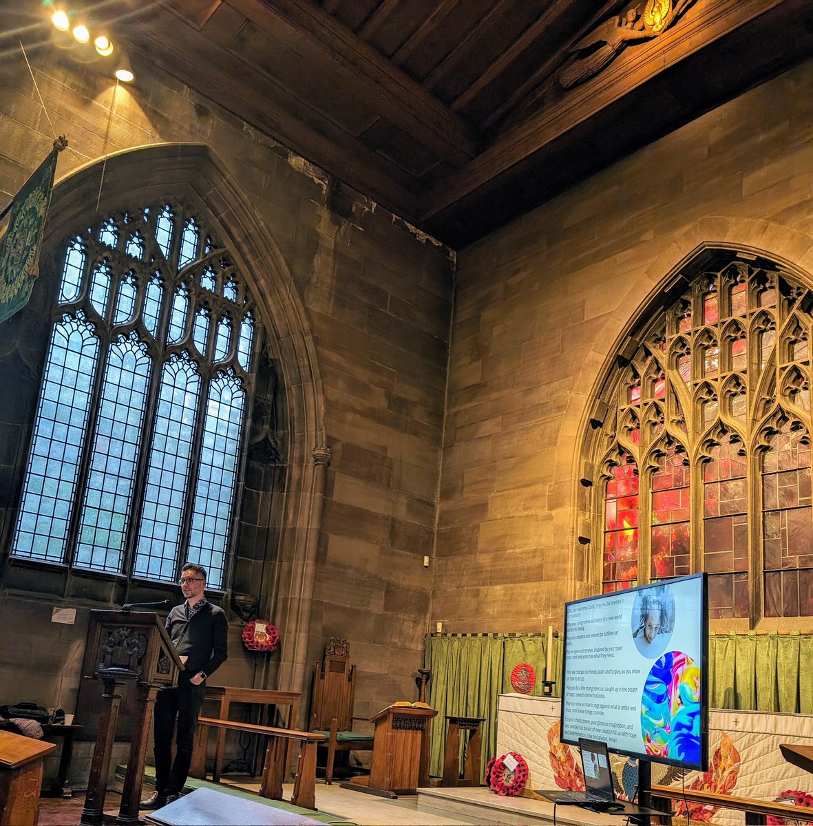 Another fascinating Cathedral Theological Conversation, this time with @grahamadams exploring God the Child. So much to think about and some excellent questions and reflections Podcast will be uploaded soon! @ManCathedral