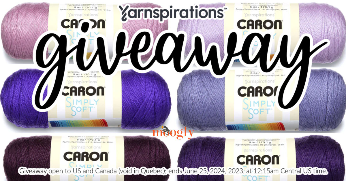 🎈New Yarn Giveaway Alert!🎈 
Caron Simply Soft Yarn is a true classic - so soft and silky, and a huge range of colors! . 😍 Enter to win 7 skeins of Caron Simply Soft on Moogly! mooglyblog.com/caron-simply-s… #yarnspo #caronsimplysoft #crochet #knitting #yarngiveaway