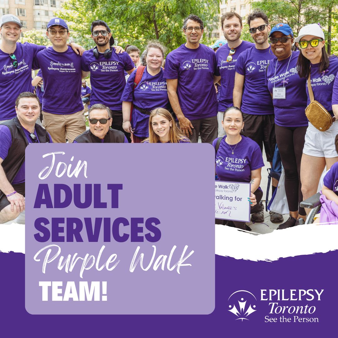 Join the Epilepsy Toronto Adult Services team for this year’s Purple Walk! 💜 We are so happy to walk together and thrilled to have you as part of our family. lnkd.in/g5nEMyJZ