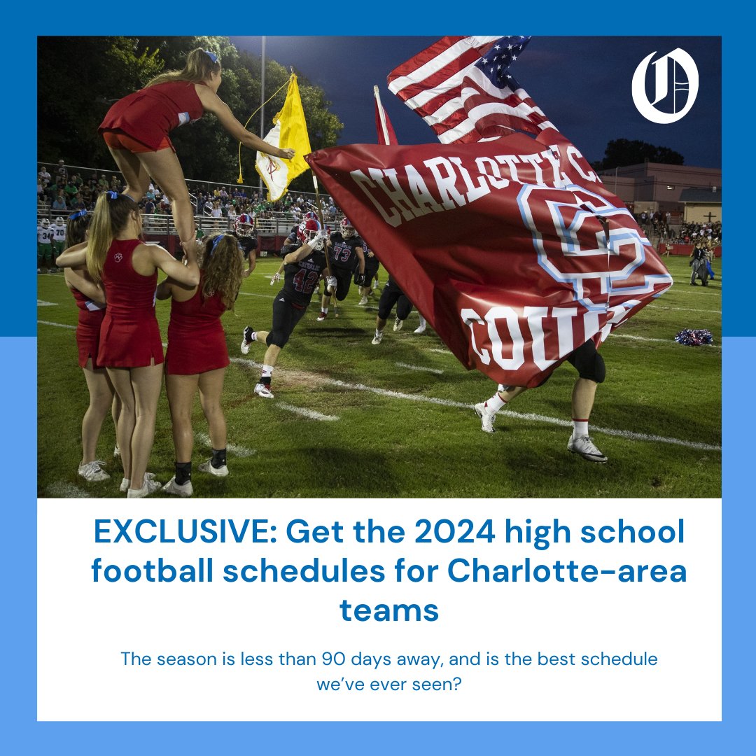 EXCLUSIVE: Get all the Charlotte-area high school football schedules for the 2024 season. And could this be the best schedule we've ever seen? TAP HERE: charlotteobserver.com/sports/high-sc…