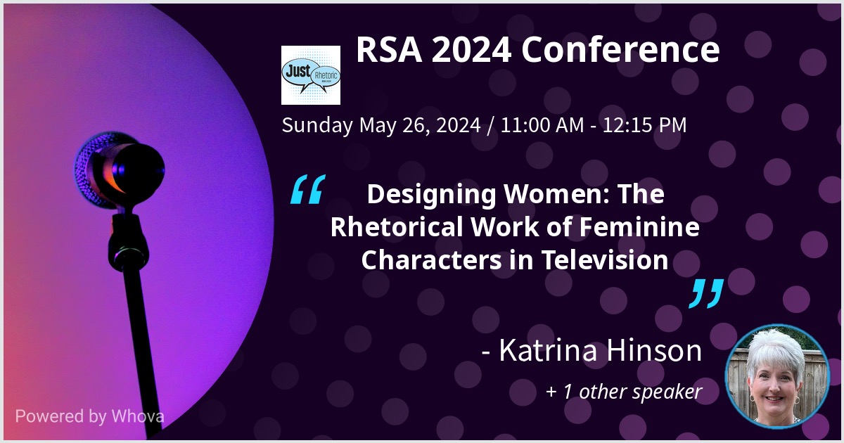 KLHinson's tweet photo. In Denver for RSA 2024. Presenting on Sunday. I’m part of the panel  below. My presentation is actually titled Just Rhetorical/ Just  Criminal: The female lead detective in a state of feminist rhetorical  flux. https://t.co/FaTtxE1SAX