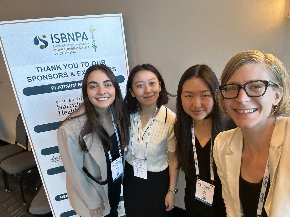 An exciting and fun “debut” from the Vanden Brink Lab @ #isbnpa2024! Chaired an incredible symposium on lifestyle interventions and adolescent #pcos which included 2 talks highlighting data from our group,  one given by our senior research associate. So proud of the team!