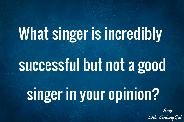 I can name a few but I'm sitting this one out...✌️❤️🎵 #lousysinger #tonedeaf