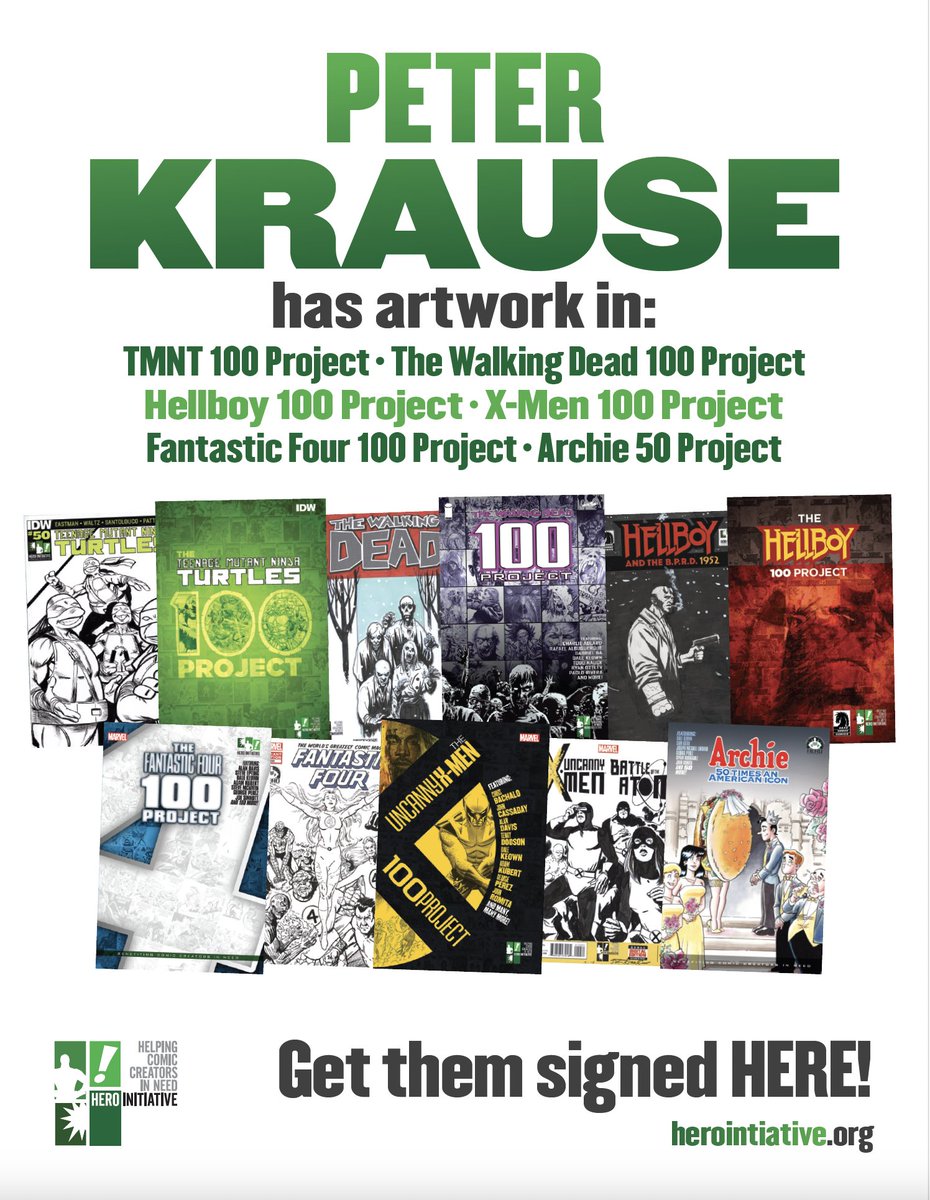 Starting TOMORROW!
Scott @Koblish and @petergkrause are BOTH Hero's special guests @PhxFanFusion, May 24-25-26! They're participated in MANY of Hero's 100 Project books! Pick some up at the con and get ’em signed right there! Tix and info: phoenixfanfusion.com