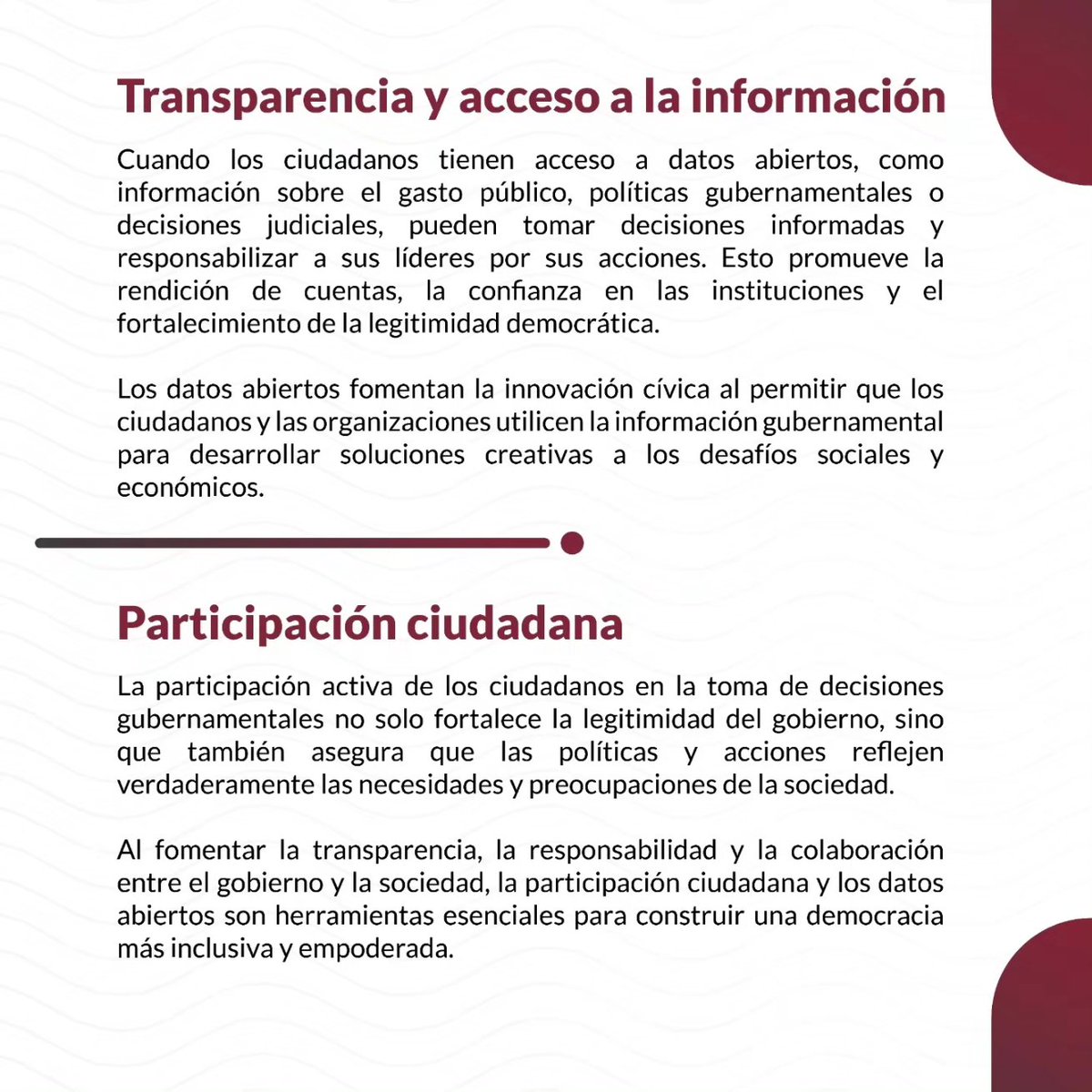 Los datos abiertos son la clave para una democracia vibrante. Descubre por qué la transparencia y el acceso a la información son fundamentales para una sociedad justa y equitativa. #TransparenciaDemocrática  #DatosAbiertos #ParticipaciónCiudadana #InformaciónEsPoder