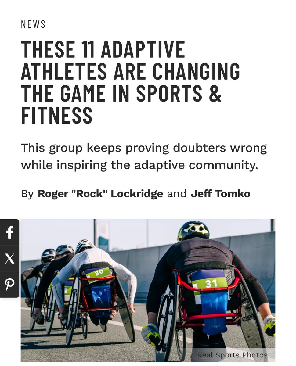 THESE 11 ADAPTIVE ATHLETES ARE CHANGING THE GAME IN SPORTS & FITNESS This group keeps proving doubters wrong while inspiring the adaptive community. By Roger 'Rock' Lockridge and Jeff Tomko Read Article: muscleandfitness.com #athlete #athletenews #athleteprofile #athletes