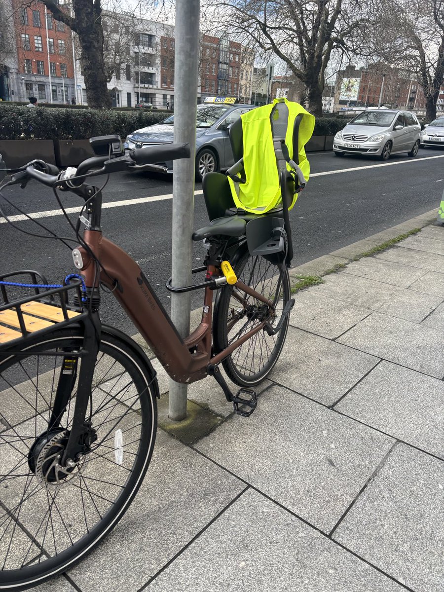 My lovely bike was just stolen in the last hour from Drumcondra Road, outside Mint Leaf/the post office. It’s a Kuma electric women’s bike with a baby seat at the back so it’s pretty easy to spot. This is what it looks like. If anyone spots it, please let me know.