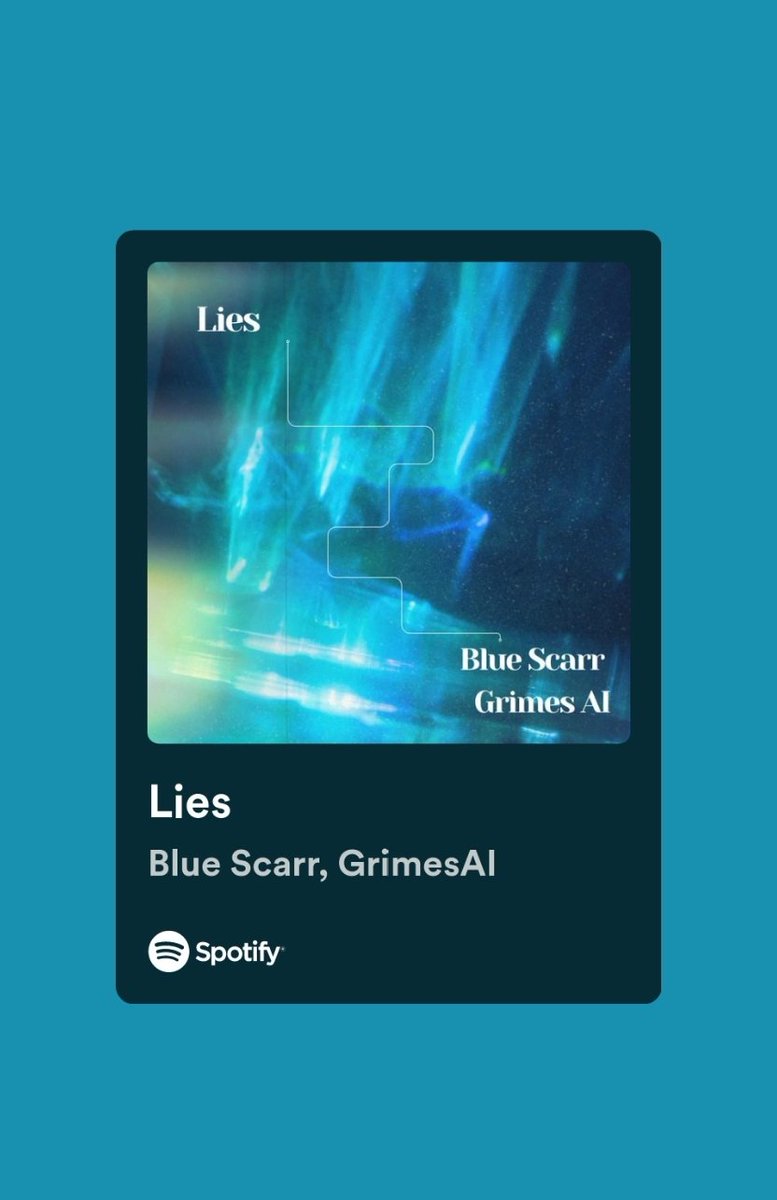 If anyone could repost this for mw please it would be great. Would be cool if the actual @Grimezsz saw this and listened / liked. Do me a favour @elonmusk and help a fellow tism brother put open.spotify.com/track/45W6FnAY…
