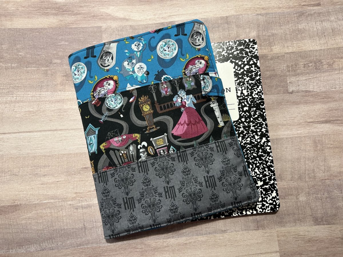 Haunted Mansion Composition Notebook Cover, Vacation Planning Notebook Cover tuppu.net/13829c1e #craftbizparty #craftshout #CustomBookCover