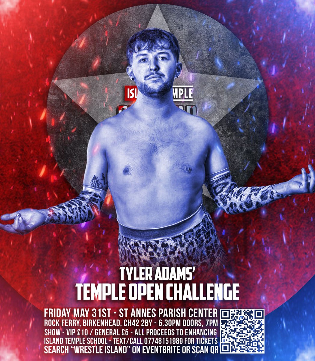 Wrestle Island🍥 (@wrstleisland) on Twitter photo 🎟️ eventbrite.com/e/island-templ…
The Island Temple training school puts on it's second show 🏝️ 🔥 Our forth match sees <a href="/itstyleradams__/">Tyler Adams</a> issue a temple wide open challenge 🏝️🔥He wants to prove that no one is on his level and anyone who steps up will be slapped back down 🏝️ 🎟️ eventbrite.com/e/island-templ…
The Island Temple training school puts on it's second show 🏝️ 🔥 Our forth match sees <a href="/itstyleradams__/">Tyler Adams</a> issue a temple wide open challenge 🏝️🔥He wants to prove that no one is on his level and anyone who steps up will be slapped back down 🏝️