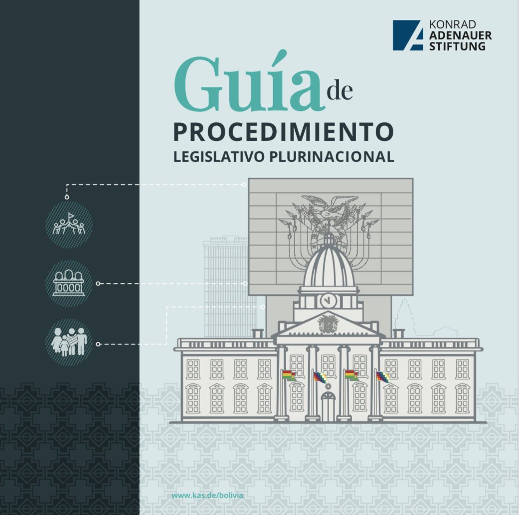 Ahora podrás encontrar la Guía de Procedimiento Legislativo Plurinacional 📚 en formato digital ingresando al siguiente enlace: kas.de/documents/2883…

#kas4democracy #kasbolivia🇩🇪🇧🇴