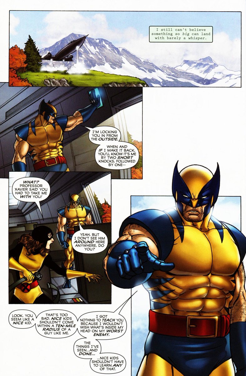 JackalsIII's tweet photo. #WolverineFirstClass is such a delight of a comic!
Fun seeing the legendary friendship between Kitty Pryde and Logan get fleshed out.

Issue 1 https://t.co/W4KWYqQSuu