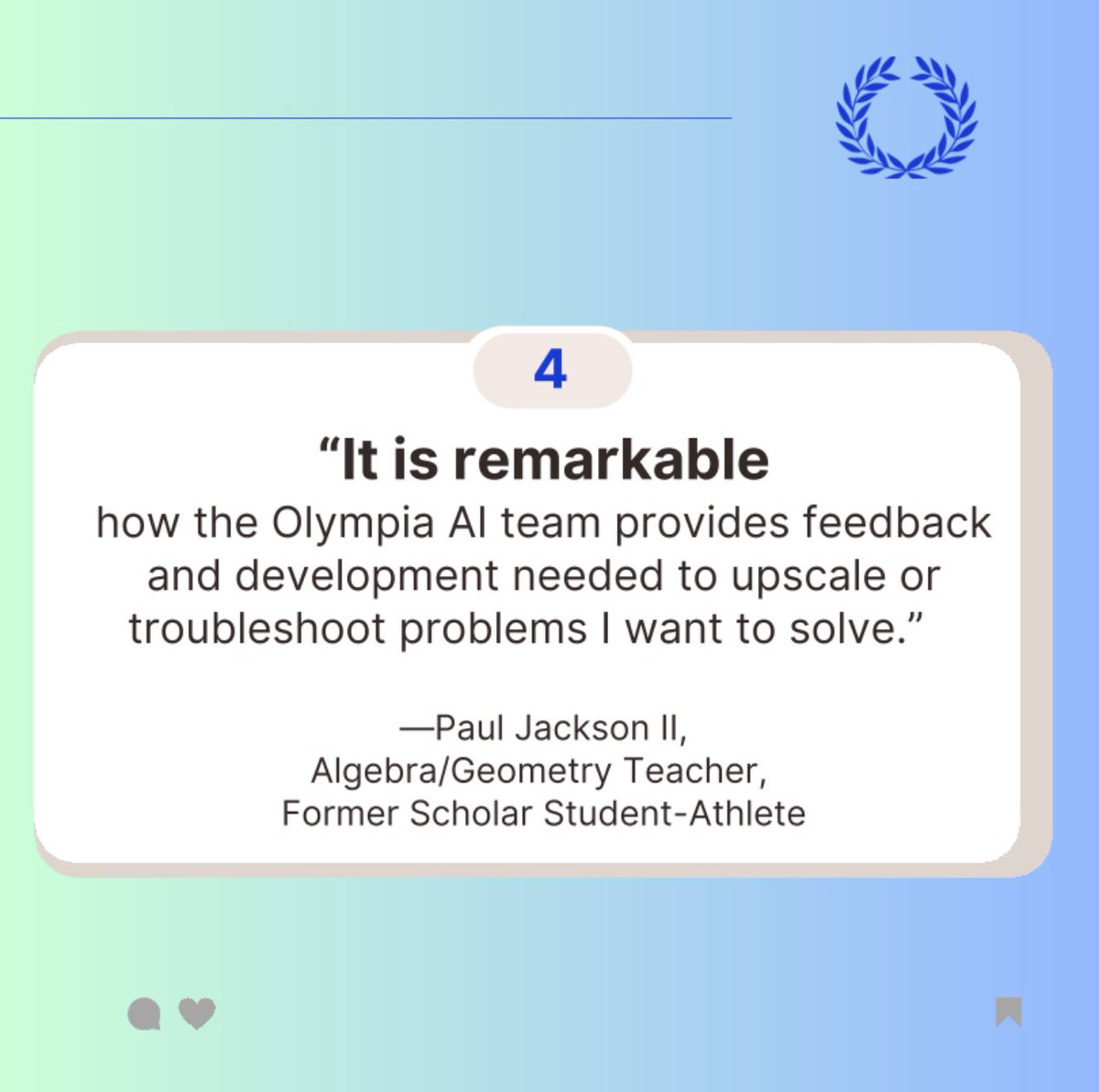 Olympia | Your winning AI team 🚀 (@olympiachat) on Twitter photo Nothing says more about <a href="/OlympiaChat/">Olympia | Your winning AI team 🚀</a> than our customers’ reviews.
Our #AI team is on it!
Hire yours! –> olympia.chat Nothing says more about <a href="/OlympiaChat/">Olympia | Your winning AI team 🚀</a> than our customers’ reviews.
Our #AI team is on it!
Hire yours! –> olympia.chat
