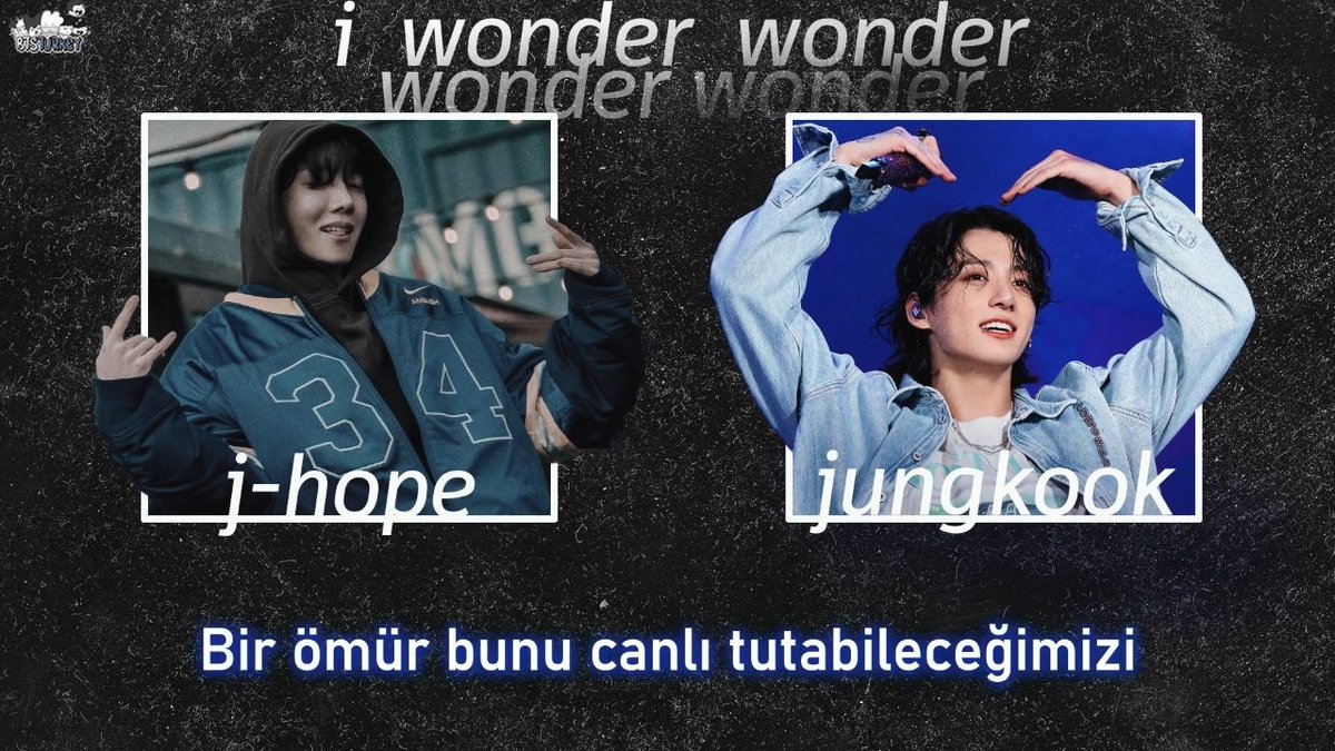 [ÇEVİRİ] J-Hope - i wonder... (with Jungkook) Çeviri: glow Zamanlama&Video Düzenleme: Kıley Tasarım: Aconitum 👉youtu.be/vgBeJ4nVPMw?si… Sizler için J-Hope'un 'HOPE ON THE STREET VOL.1' albümünden 'i wonder...' şarkısını çevirdik, keyifli dinlemeler~ ☮️❤️‍🔥