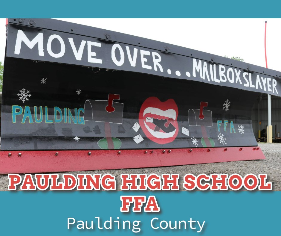 WE HAVE A WINNER! 👏Congrats to Paulding FFA Chapter on winning ODOT's Choice award in 2024 Paint-the-Plow competition! Their entry received most votes from ODOT District 1 staff #PaintThePlow

transportation.ohio.gov/about-us/news/…