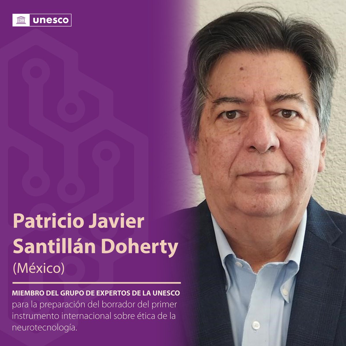 🔴¡Entérate! #México está presente en el Grupo de Expertos de diversas regiones del mundo para crear el 1er marco global sobre ética de la #Neurotecnología, con la participación de Patricio Javier Santillán Doherty. 🔗 ow.ly/Tbbr50RSQeC