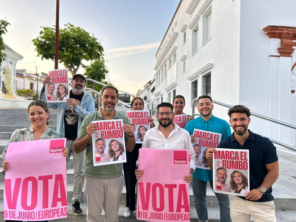 EstherGilSumar's tweet photo. La provincia de #Cádiz #MarcaElRumbo para las europeas. 

Iniciamos la campaña de @sumar con ilusión y compromiso por una #Europa más justa, verde, feminista y solidaria. https://t.co/VAU2jvAvJ7