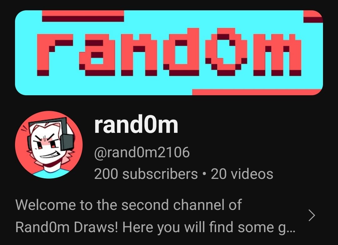 RandomDraws3's tweet image. 200 SUBS ON THE GAMING CHANNEL! Today&apos;s a good day!🥳
