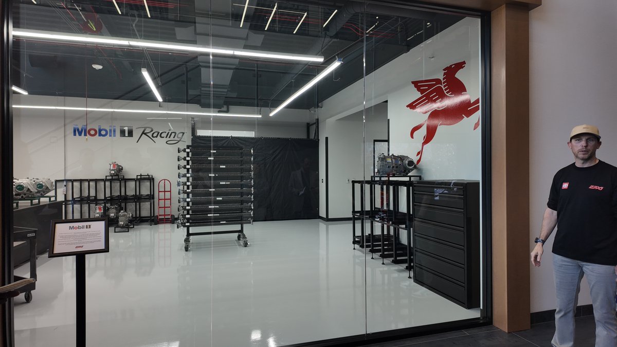 bobpockrass's tweet photo. Some images from the lobby and fan viewing areas of 23XI Racing's "AirSpeed" shop. https://t.co/7aD5EoTXUv