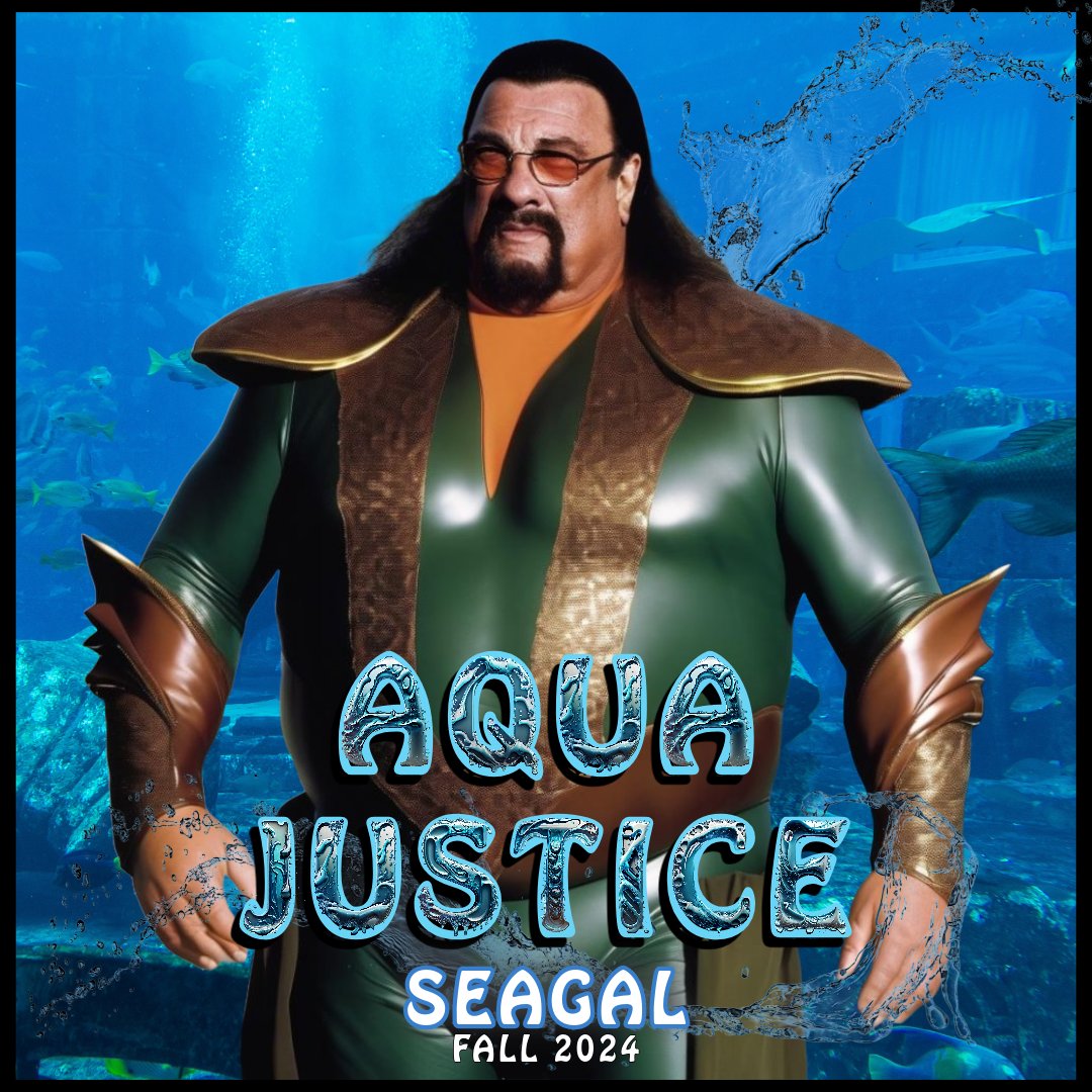 New💥 Steven Seagal movie 🎬' Aqua Justice' 💪
Coming this fall! 🤪

#1990s #90smovies #retro #parody #aiart #aiartist #graphicarts #movie #movieposter #poster #illustrations #digitalart #digitalartwork #lol #funny #laugh #moviefone  #actionfigure #actionmovie #actor #star #icon