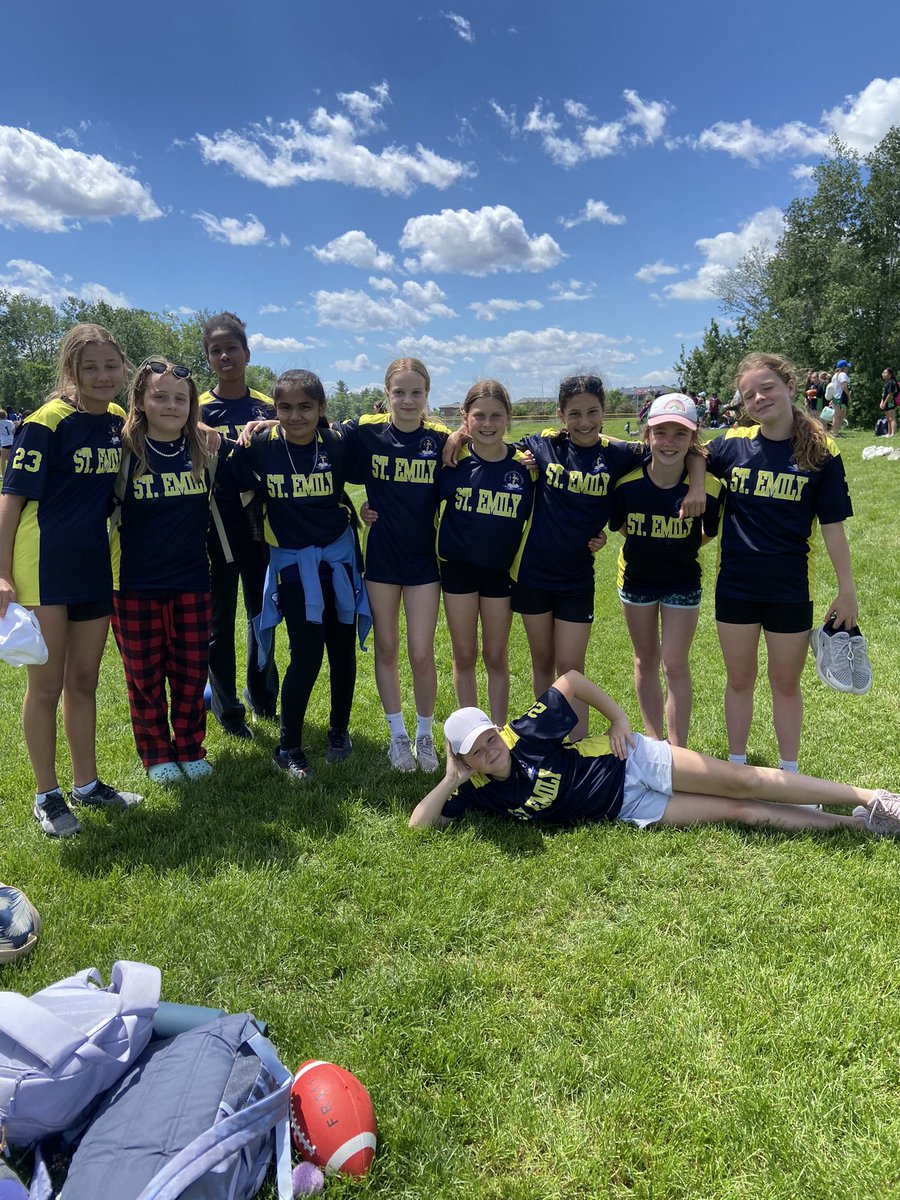 MmeSarah1's tweet photo. Our Eagles had a successful Touch Football tournament today! Proud of these girls! @StEmilyOCSB https://t.co/jD0BKXY1vA