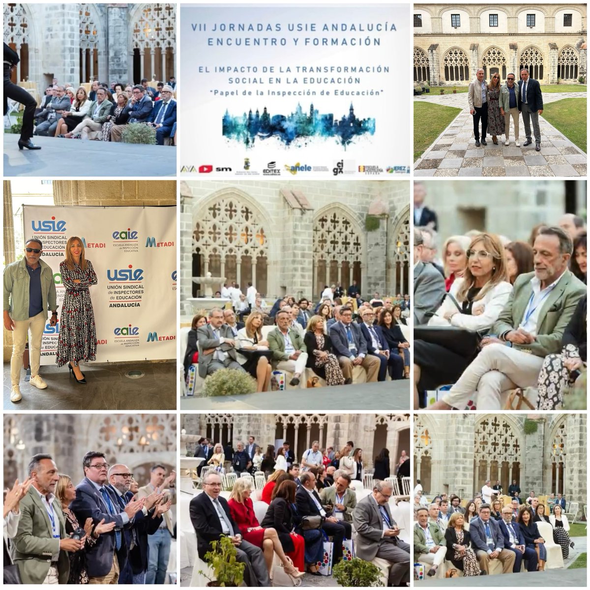 Antojavpc's tweet photo. ASADIPRE, aunque con representación emérita , ha asistido a las VII Jornadas de Encuentro y Formación de @USIE_ANDALUCIA  #jornadausie #jerez donde se han reunido 200 inspectores de educación de Andalucía y representantes de otras Comunidades Autónomas. https://t.co/M9EnedMcib