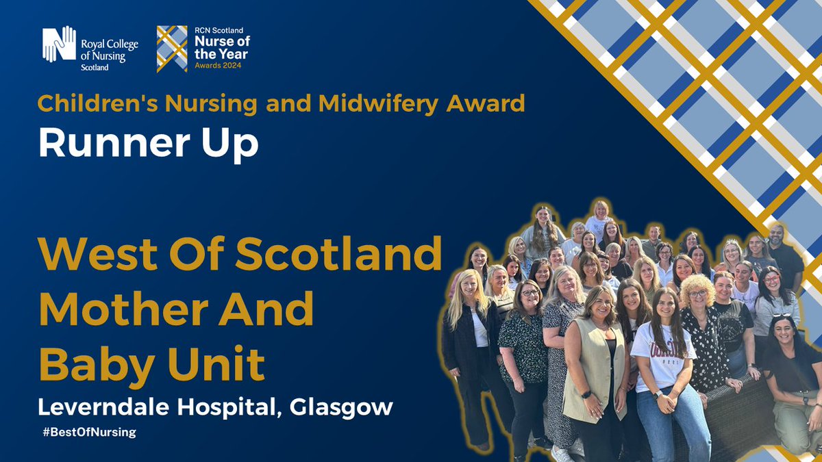 RCN Scotland (@rcnscot) on Twitter photo Congratulations also go to our runner up in the Children's Nursing & Midwifery Category, the West of Scotland Mother and Baby Unit at Leverndale Hospital in <a href="/NHSGGC/">NHS Greater Glasgow and Clyde</a> #BestOfNursing Congratulations also go to our runner up in the Children's Nursing & Midwifery Category, the West of Scotland Mother and Baby Unit at Leverndale Hospital in <a href="/NHSGGC/">NHS Greater Glasgow and Clyde</a> #BestOfNursing