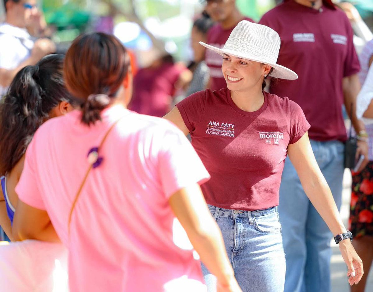 cancunaldi2's tweet photo. 🔶#Elecciones2024 #AnaPatyPeralta llega segura al debate por la presidencia municipal de #Cancún
La  candidata por la coalición “Sigamos Haciendo Historia” llegará como la favorita, según diferentes encuestas.  #QuintanaRoo #Comparte
#SigueLeyendo 👉 https://t.co/MFEdarnyf0 https://t.co/If2OQSYwVh