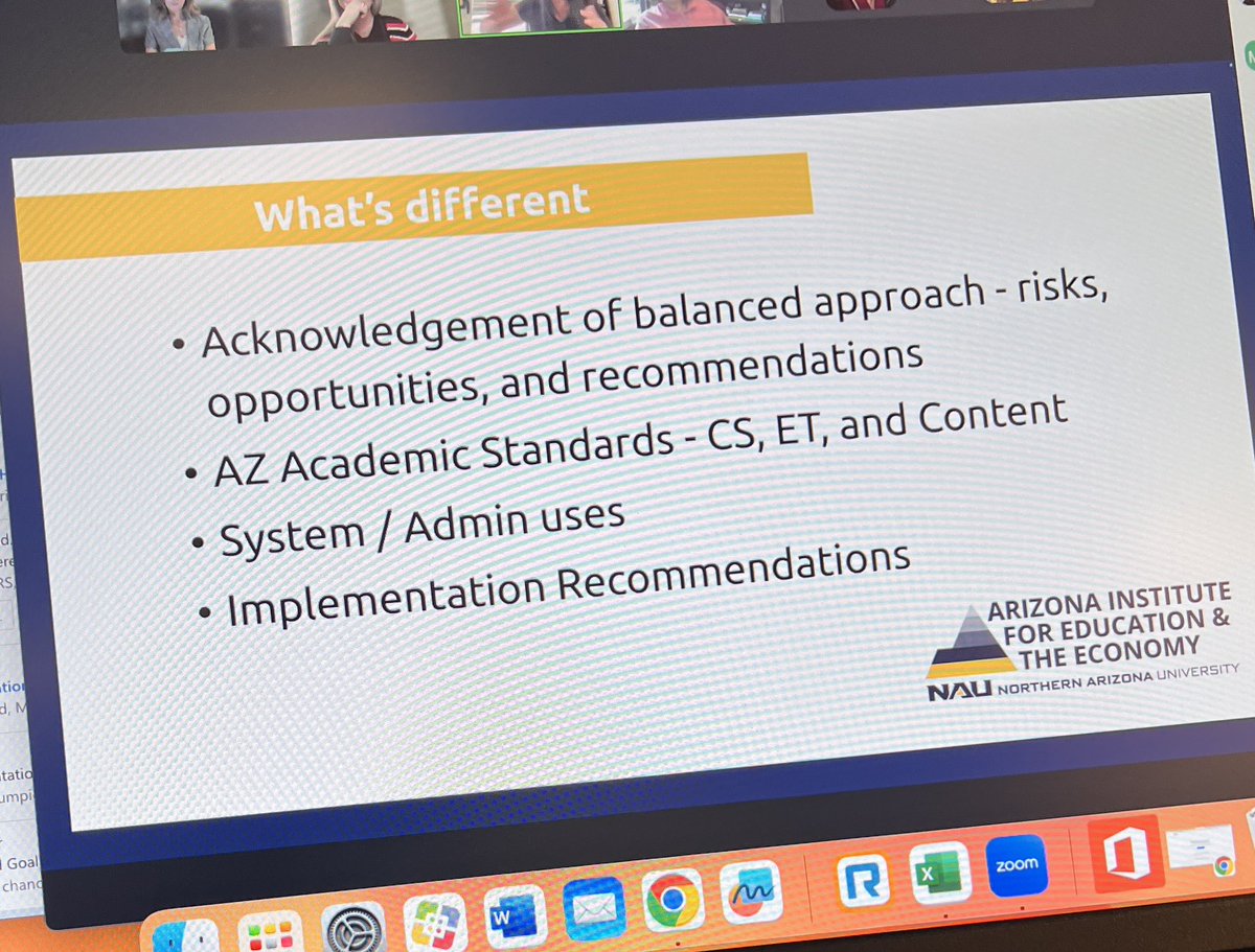 Joining @LeeAnn_Edvolve What are the values and vision for learning with #AI? #ResponsibleUse with Academic Standards “Get off the sidelines into the game” @ISTEofficial 🛶 @tara_nattrass