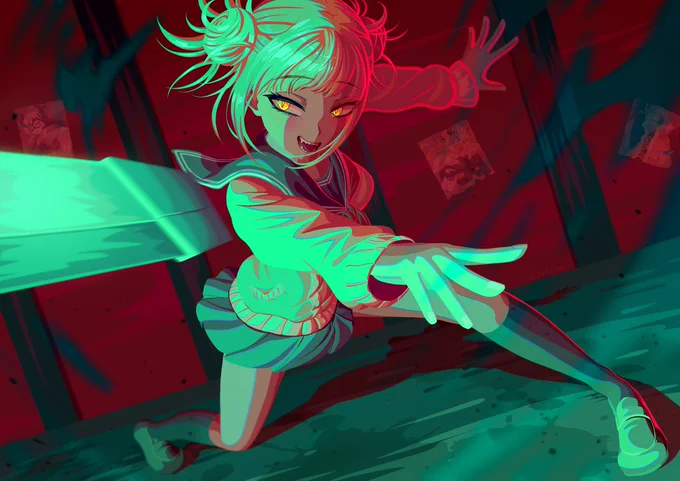 Commission for , thank you so much!!#僕のヒーローアカデミア  #トガヒミコ #togahimiko 