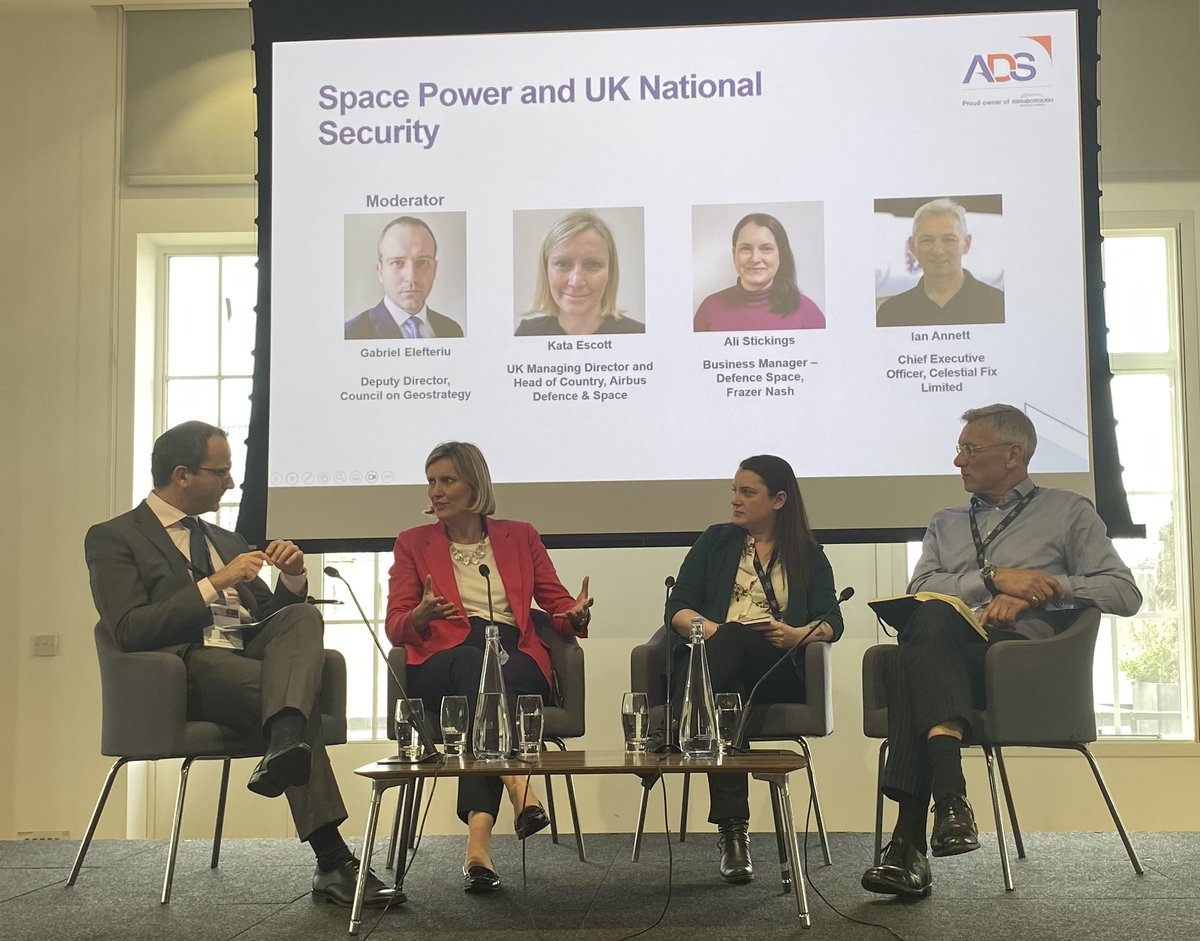 #Airbus was well represented at this week's London Defence Conference with our UK Chairman John Harrison and UK Defence & Space MD Kata Escott providing insight on defence resilience and space national security from an industry perspective. #LDC2024 #DefenceMatters #SpaceMatters