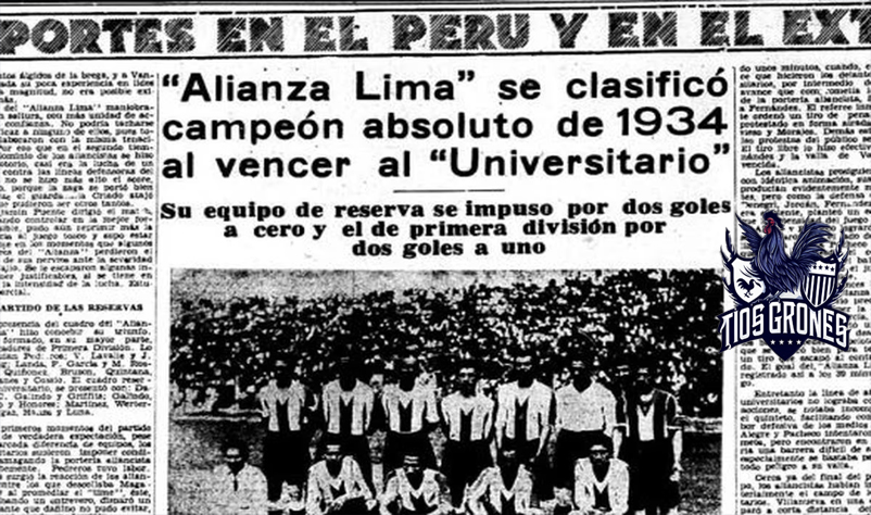 HOY a las 9:30 pm - en vivo - programa especial de los 'Tíos Grones' en el canal de @LosRenegrones junto a @quieropoco y @ERNESTOSANTOSH ▶️'Alianza Lima Campeón de 1934' Invitado Especial: @RuBenchoRavelo