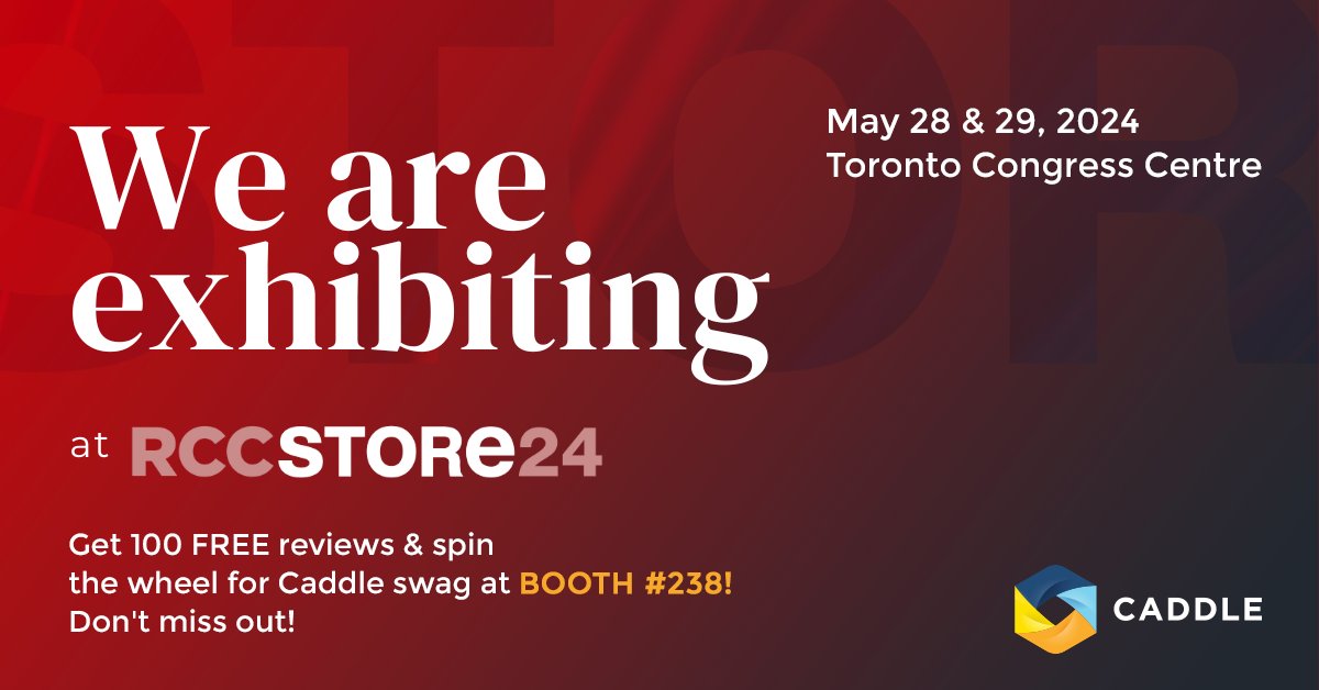 CaddleCanada's tweet photo. RCC Store24 is almost here! Visit us at booth #238 for 100 FREE #reviews on your private label SKUs &amp; spin to win awesome Caddle merch! 

Don't miss out – join the fun and boost your brand in one go! https://t.co/6jGtG5ZZsZ

#RCCStore24 #FreeReviews #Event2024 #RetailMarketing https://t.co/iUMDGBWH60