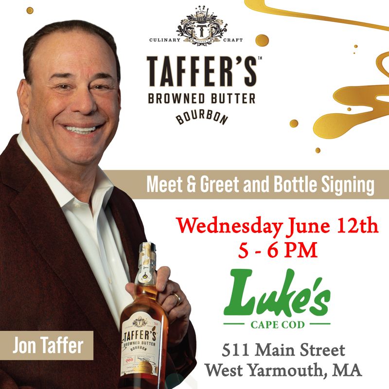 LukesCapeCod's tweet photo. Meet @JonTaffer of Bar Rescue and have bottles signed of his Taffer's Browned Butter Bourbon, June 12 from 5-6pm at your West Yarmouth location!
🔗 https://t.co/IApV3yF9an
#gottagotolukes #capecod #johntaffer #bourbon #bourbonlover #whiskey #spirits #liquor #drinks #cocktails https://t.co/f79EFSWVAd