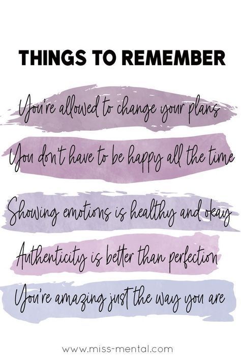 Just a few things for you to remember...