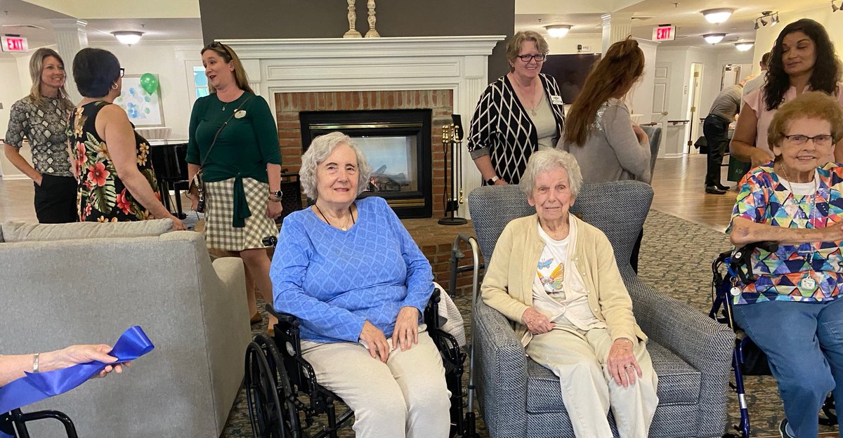25 years of caring for well for seniors in the @cityofxenia at Shawnee Estates. Today, we celebrated their interior renovation with a ribbon-cutting ceremony with a 103-year old resident taking center stage.
