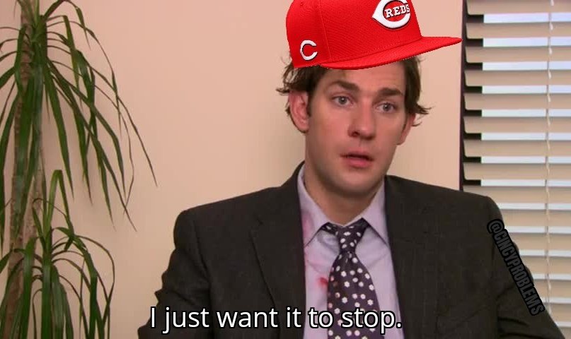 CincyProblems's tweet photo. The Reds have lost 17 of their last 21 games 

Now 10 games under .500 https://t.co/cp62RRdxb1