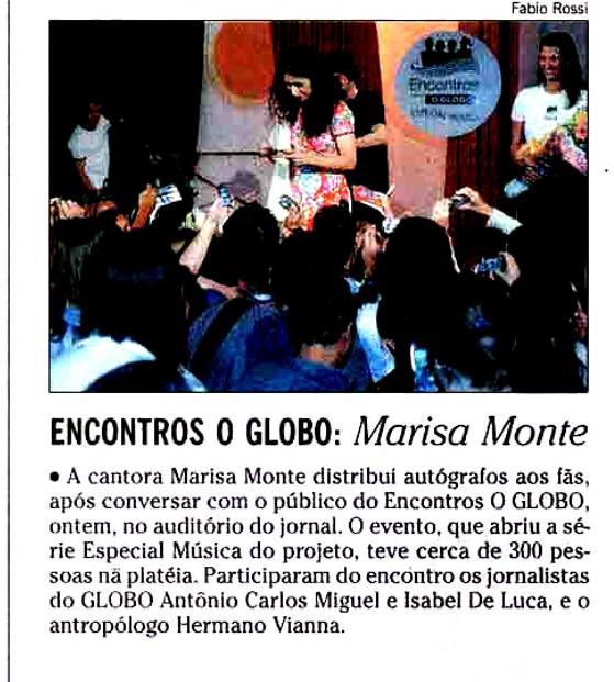 sigamarisamonte's tweet photo. #NuvemMM: Foi em tom de bate-papo que Marisa Monte abriu a série Especial Música do Encontros O GLOBO, na última quarta-feira (26/07/2006) no auditório do jornal. Fonte: Jornal O Globo #MarisaMonte #MarisaDeVerdade #InfinitoParticular #PraSerSincero #CarlinhosBrown #JornalOGlobo https://t.co/r9waJ6JBVj