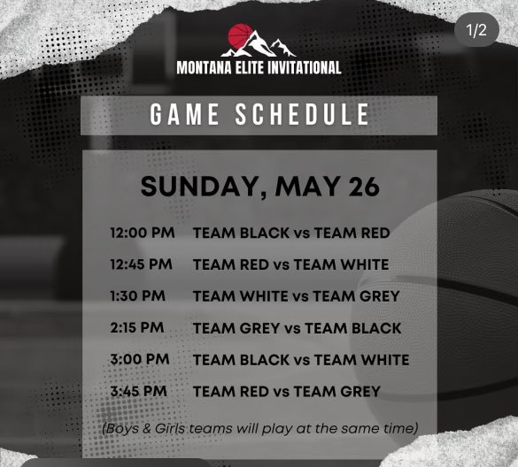 🔥📆Excited to compete at the MEI again this year and to play for Team WHITE. Check out our schedule below!