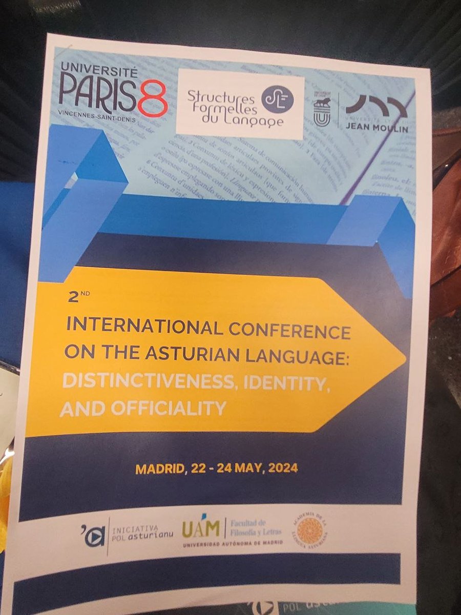 Michela_Russ0's tweet photo. #ICAL2 Today, I gave a conference at the #UAM, the Universidad Autónoma de Madrid @UAM_Madrid, on "The #Mass/Count #Grammar and #Metaphony in #Asturian: A Phono-Morphological Account and a #Romance Perspective" - as part of the 2nd International Conference on the Asturian Language.