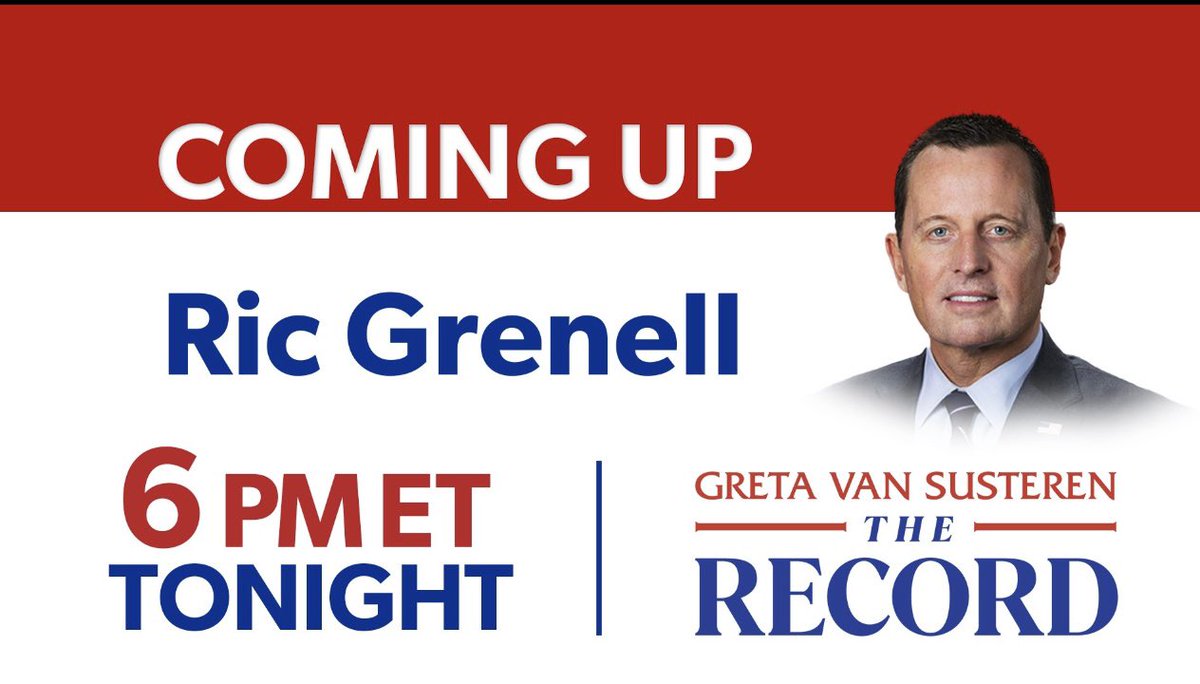 Tune in to @greta tonight on @newsmax.