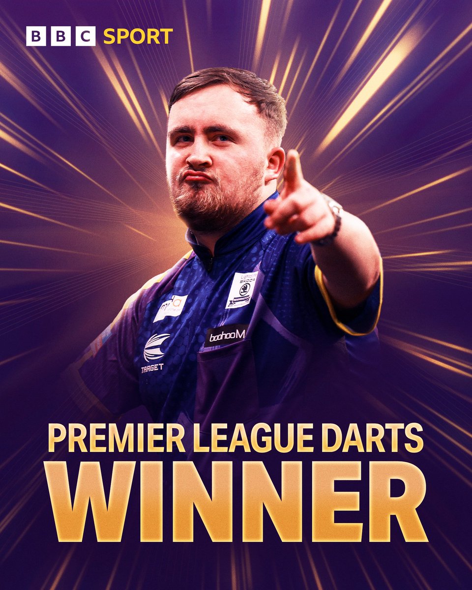 BBCSport's tweet image. LUKE LITTLER HAS DONE IT 🏆

The 17-year-old is the champion in his debut Premier League Darts season!

#BBCDarts | #PLDarts