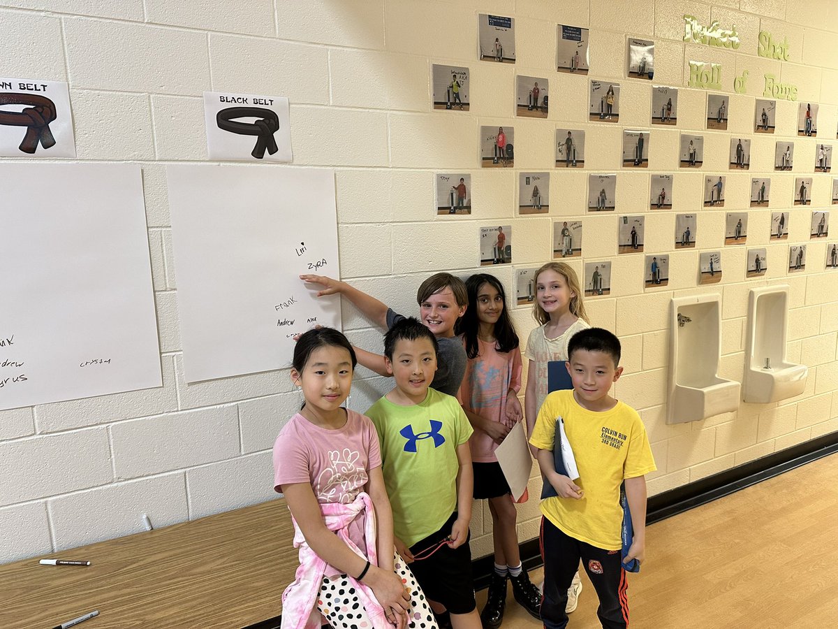 ColvinRunPE's tweet photo. Our 3rd-6th Graders have started our Jump Rope Ninja Challenge this week and we have our first Black Belts so far!!! We can’t wait to see those posters fill up with the names of our awesome jumpers! @colvinrunes @Learnintherope #PhysEd #JumpRopeNinja https://t.co/NSn2CuGUp1