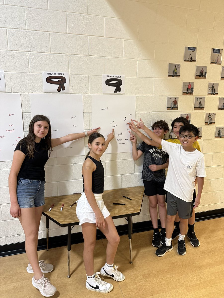 ColvinRunPE's tweet photo. Our 3rd-6th Graders have started our Jump Rope Ninja Challenge this week and we have our first Black Belts so far!!! We can’t wait to see those posters fill up with the names of our awesome jumpers! @colvinrunes @Learnintherope #PhysEd #JumpRopeNinja https://t.co/NSn2CuGUp1