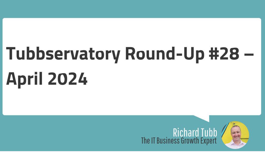 tubblog's tweet image. Each week, I scour the depths of the internet to uncover vital resources, curating a dynamic collection tailored specifically for IT Managed Service Providers (MSPs) aiming to lead the pack in their industry.

👉 tubb.co/49WF8AE

#Tubbservatory #ManagedServices