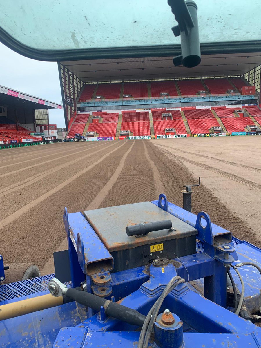 Renovation works continue @AberdeenFC 🚜