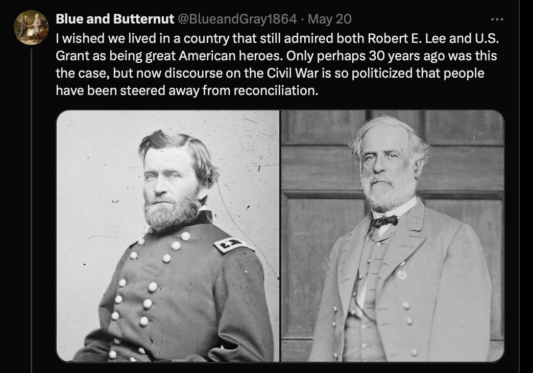 Robert E. Lee said he'd win the Civil War. He lied about it long after he knew it was over. 620k soldiers died.

Trump said Covid was nothing. 1.2M Americans died.

Has anyone done more damage to the people of their own country than these two?

I mean, besides Mitch McConnell.